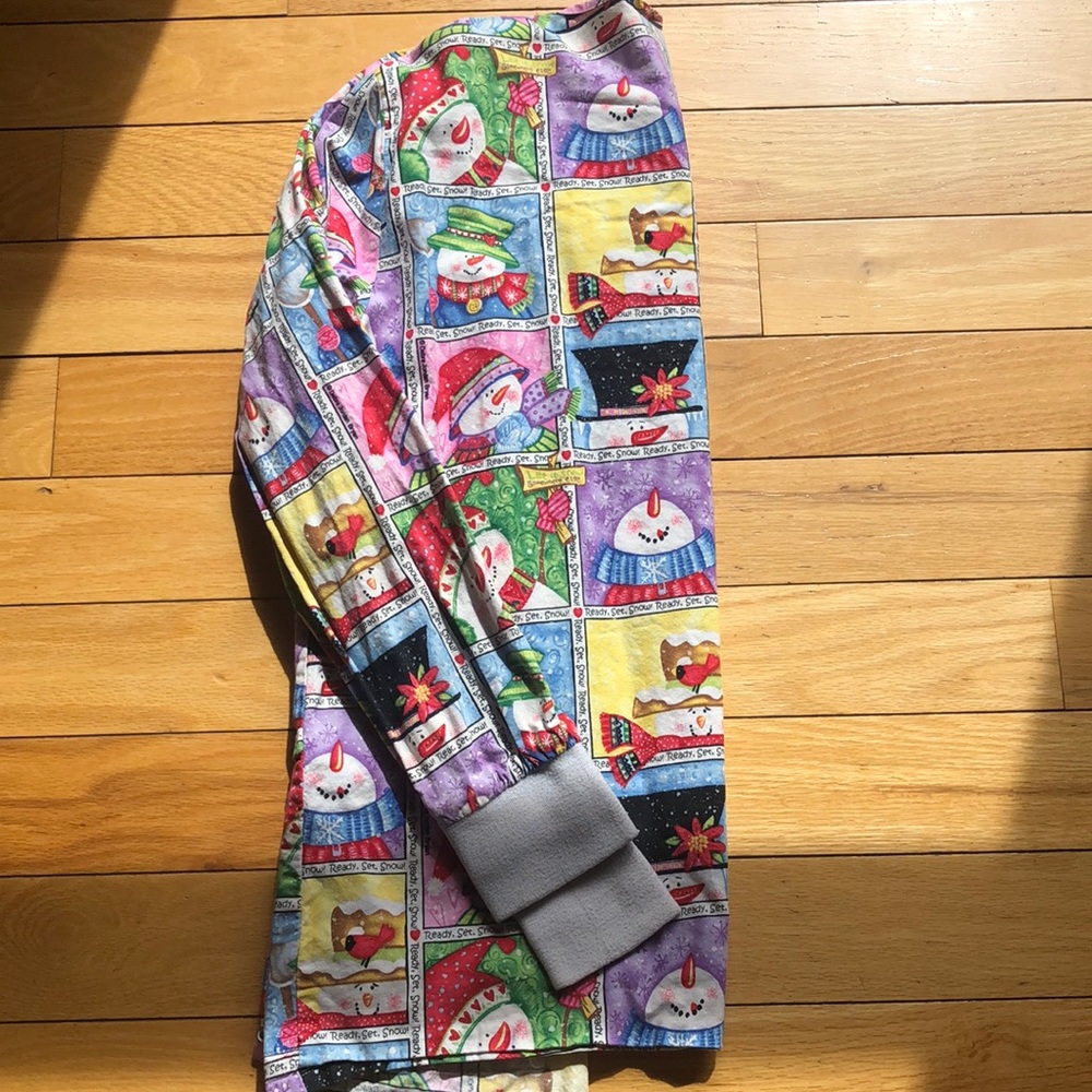 Printed scrub jacket